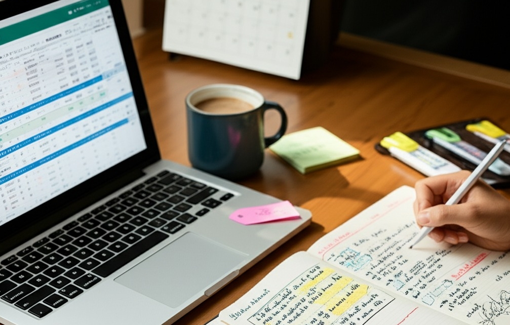 Daily and weekly journaling habits