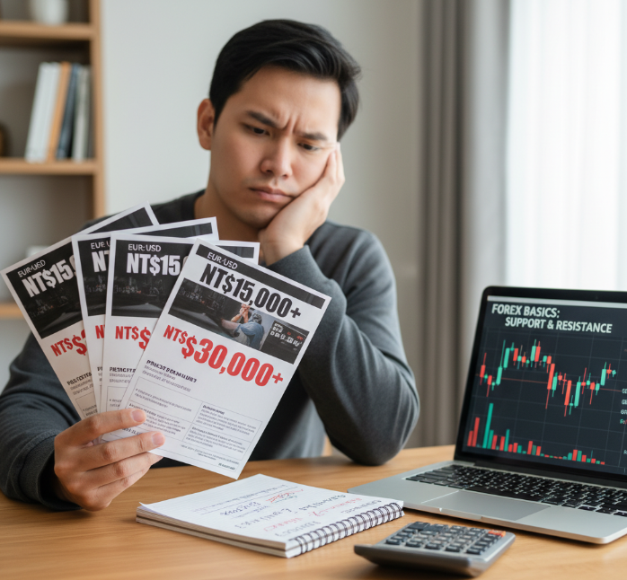 學費課程真的值得投資嗎?教學內容公開評比 報高價、內容卻沒料?來看看外匯收費課程的真面目。